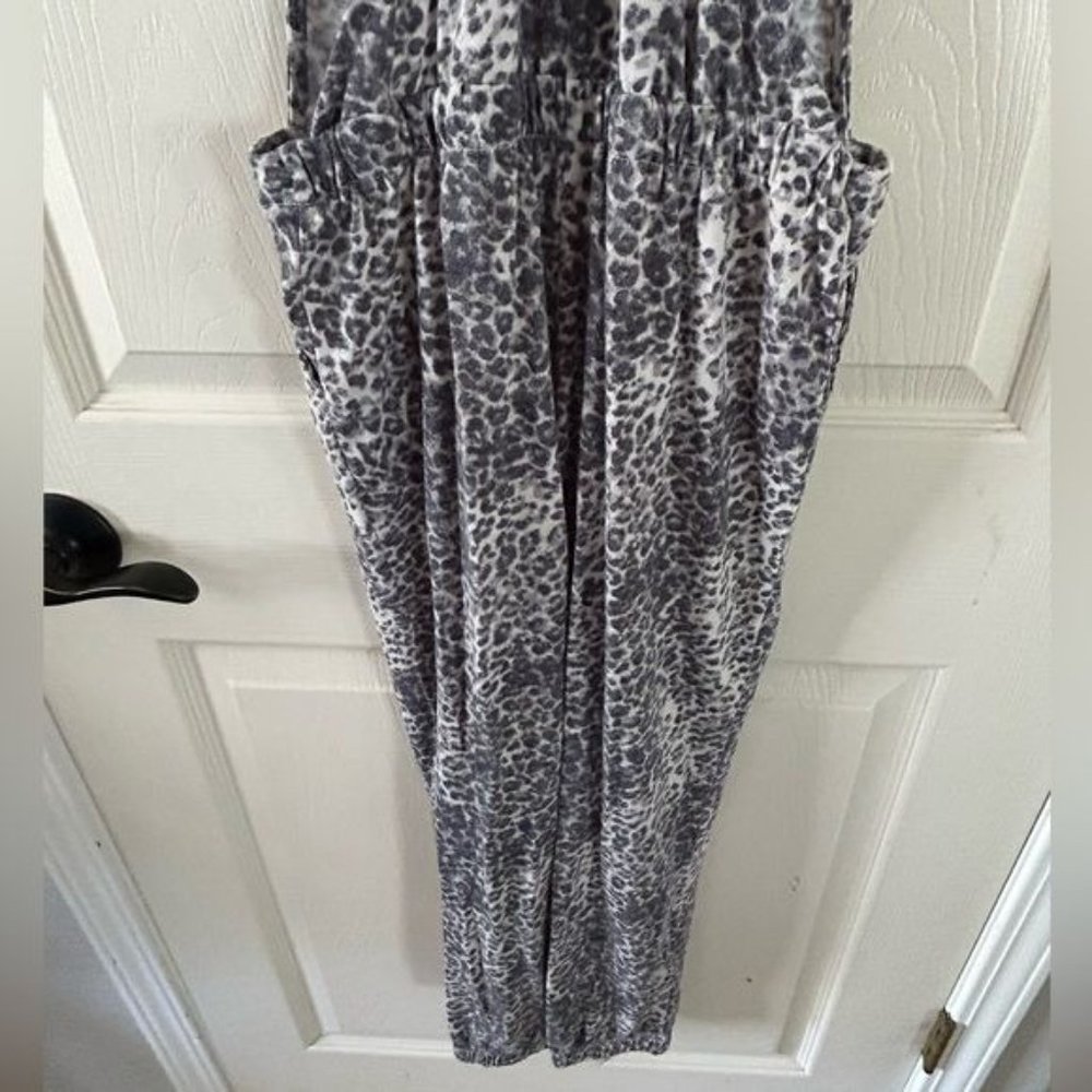 DayTrip Youth Leopard Jogger Overalls, Sz Medium - Picture 11 of 16